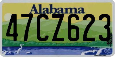 AL license plate 47CZ623