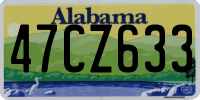 AL license plate 47CZ633