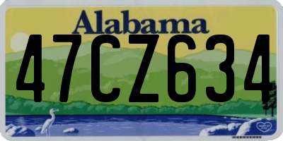 AL license plate 47CZ634