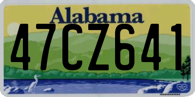 AL license plate 47CZ641