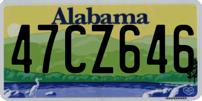 AL license plate 47CZ646