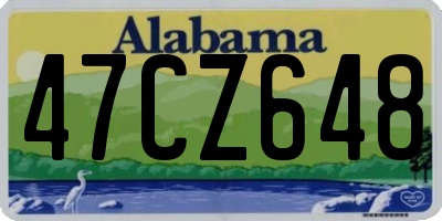 AL license plate 47CZ648