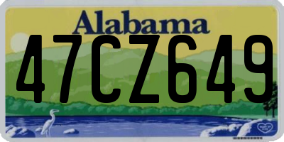 AL license plate 47CZ649