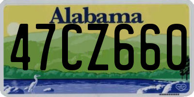 AL license plate 47CZ660