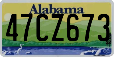 AL license plate 47CZ673