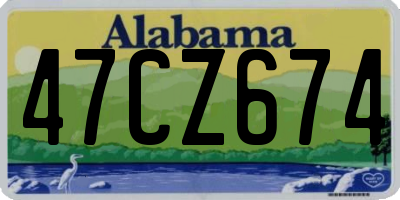 AL license plate 47CZ674
