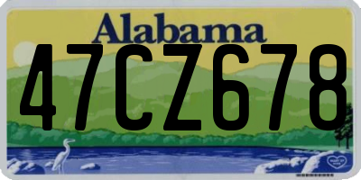 AL license plate 47CZ678