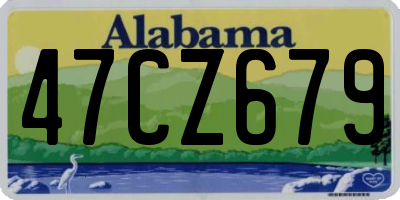 AL license plate 47CZ679