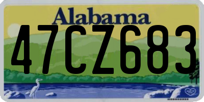 AL license plate 47CZ683