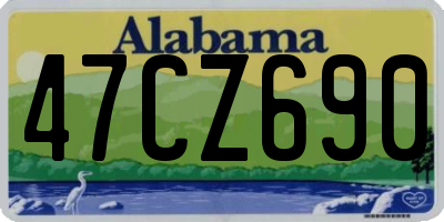 AL license plate 47CZ690