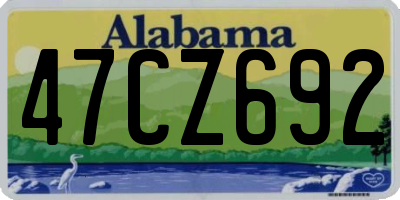 AL license plate 47CZ692