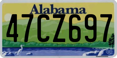 AL license plate 47CZ697