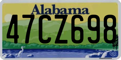 AL license plate 47CZ698