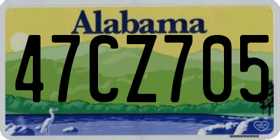 AL license plate 47CZ705