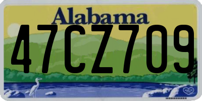 AL license plate 47CZ709