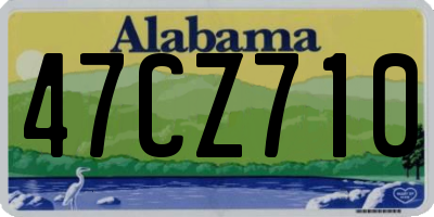 AL license plate 47CZ710