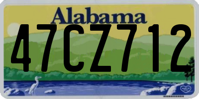 AL license plate 47CZ712