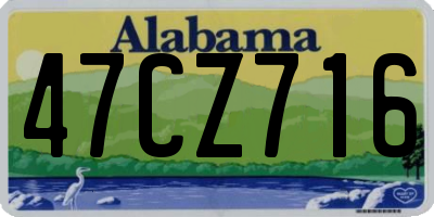AL license plate 47CZ716