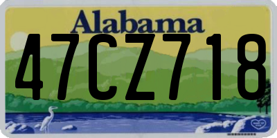 AL license plate 47CZ718