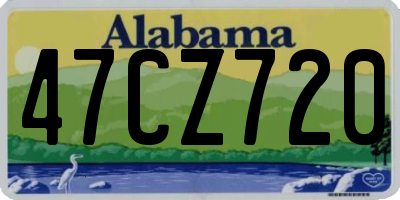 AL license plate 47CZ720
