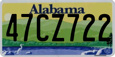 AL license plate 47CZ722