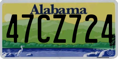 AL license plate 47CZ724