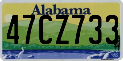 AL license plate 47CZ733