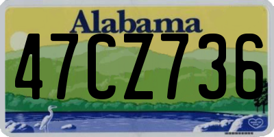 AL license plate 47CZ736