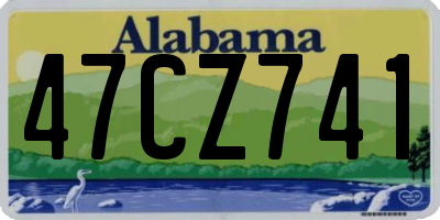 AL license plate 47CZ741