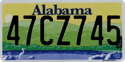 AL license plate 47CZ745
