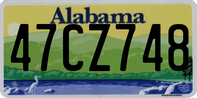 AL license plate 47CZ748