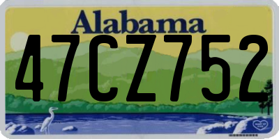 AL license plate 47CZ752