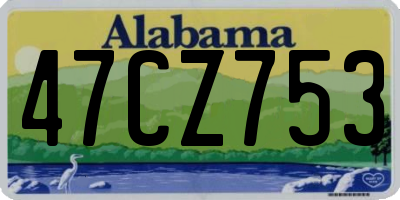 AL license plate 47CZ753
