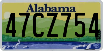 AL license plate 47CZ754