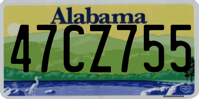 AL license plate 47CZ755