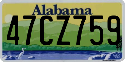 AL license plate 47CZ759