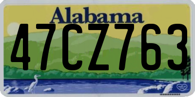 AL license plate 47CZ763