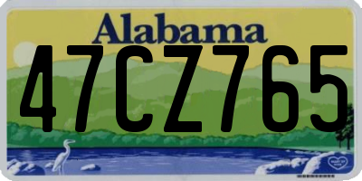 AL license plate 47CZ765