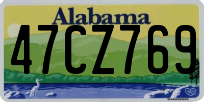 AL license plate 47CZ769