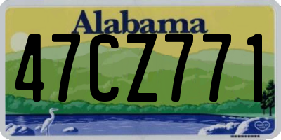 AL license plate 47CZ771