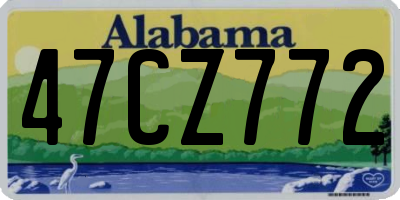 AL license plate 47CZ772