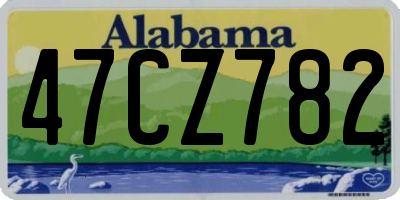 AL license plate 47CZ782