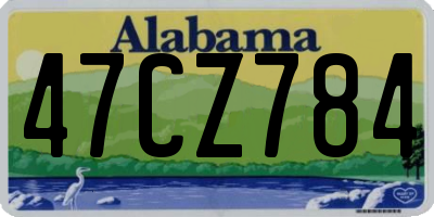 AL license plate 47CZ784