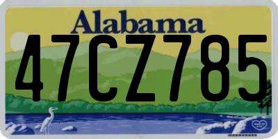 AL license plate 47CZ785