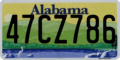 AL license plate 47CZ786