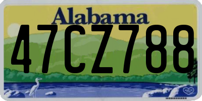 AL license plate 47CZ788