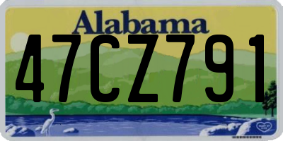 AL license plate 47CZ791