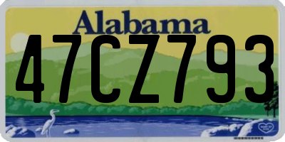 AL license plate 47CZ793