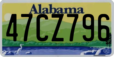 AL license plate 47CZ796