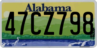 AL license plate 47CZ798